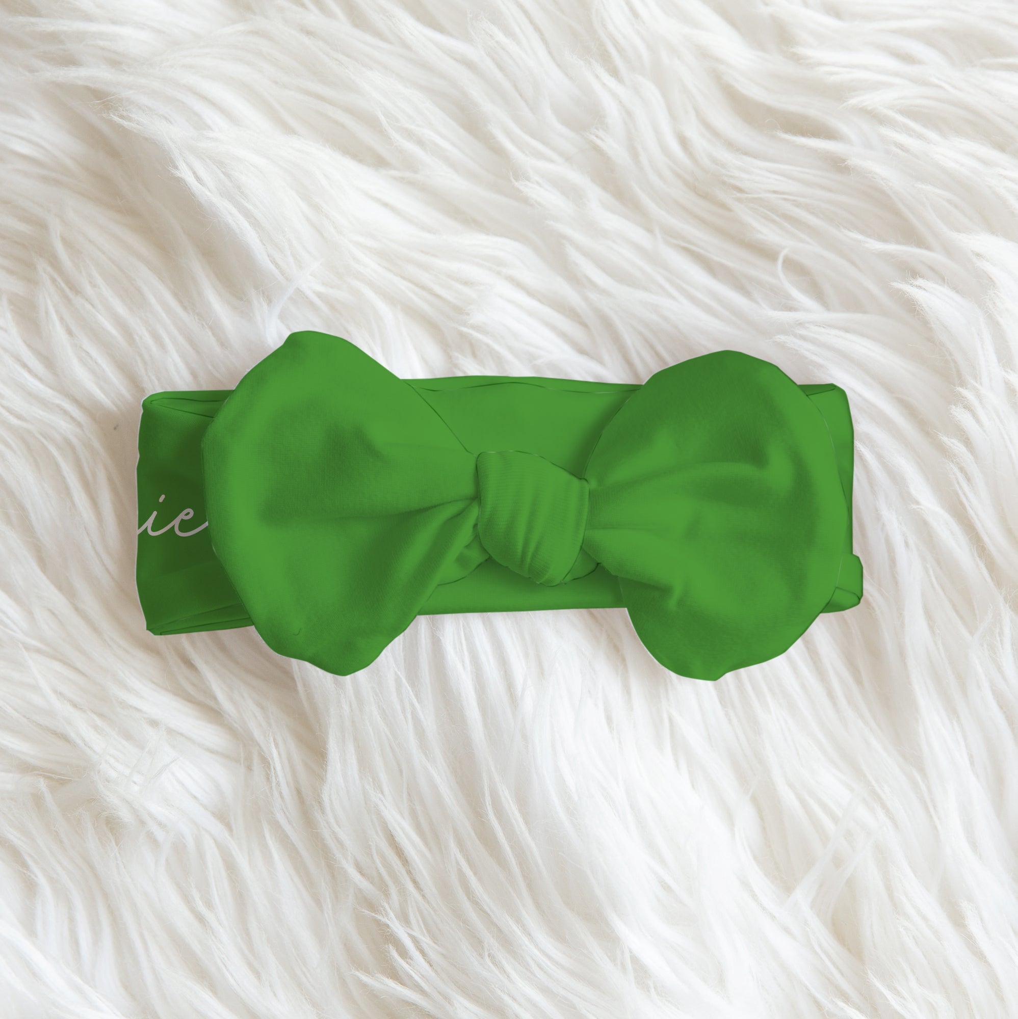 Green Butterfly Personalized Bow Headband