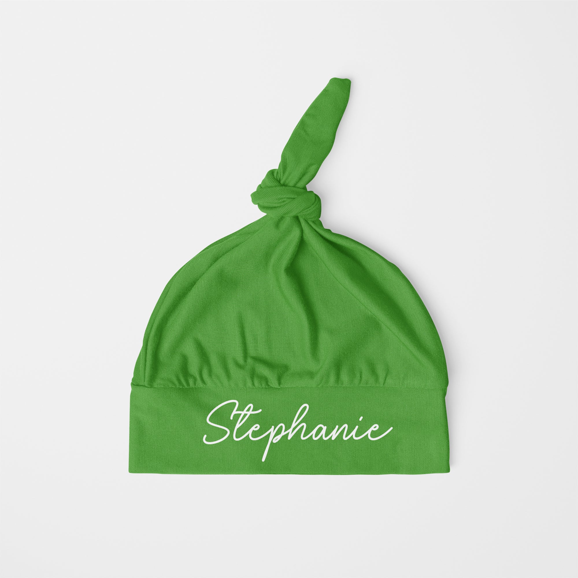 Green Butterfly Personalized Knotted Hat