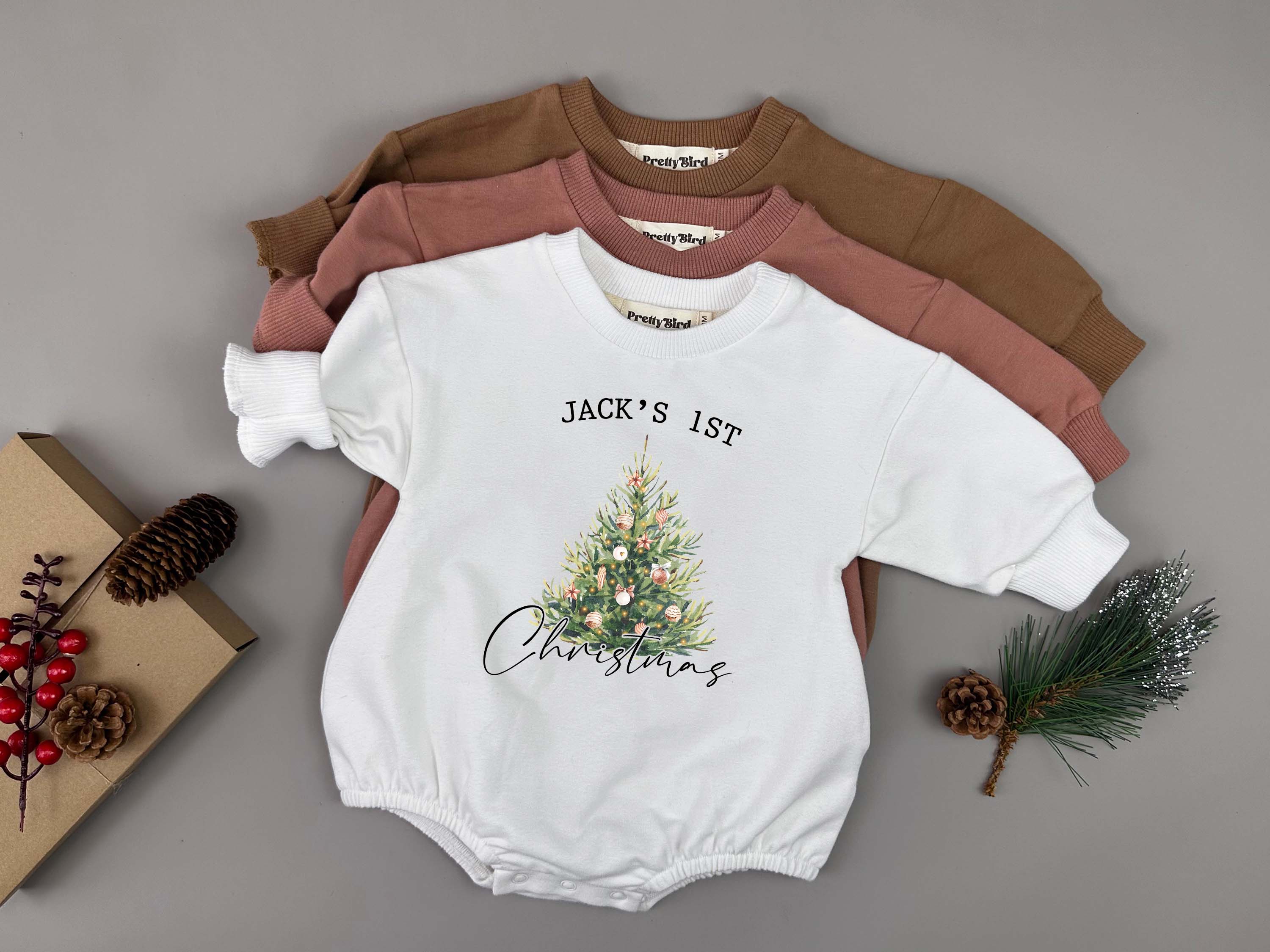 Baby boy outlet first christmas onesie