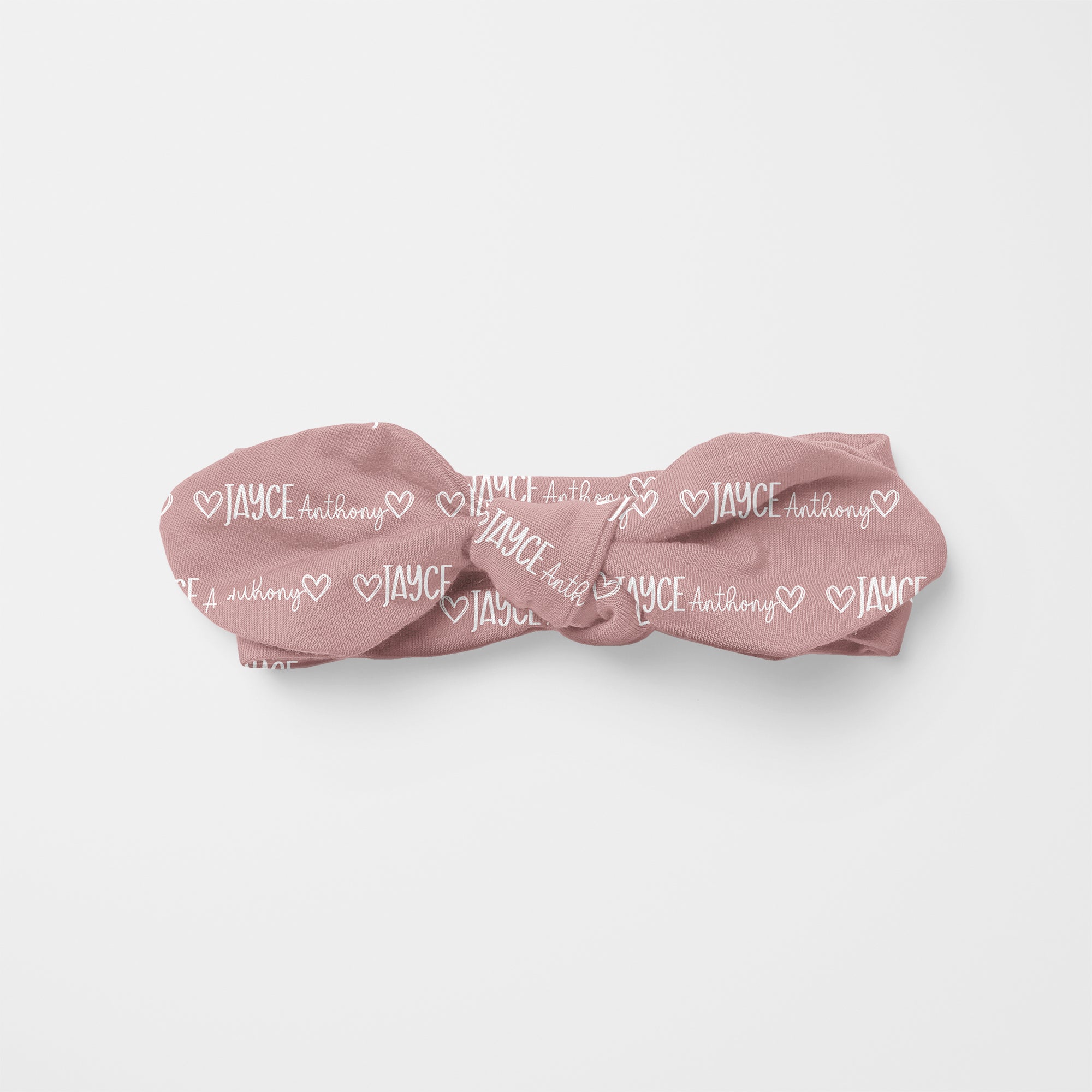 Baby Name Personalized Knotted Headband