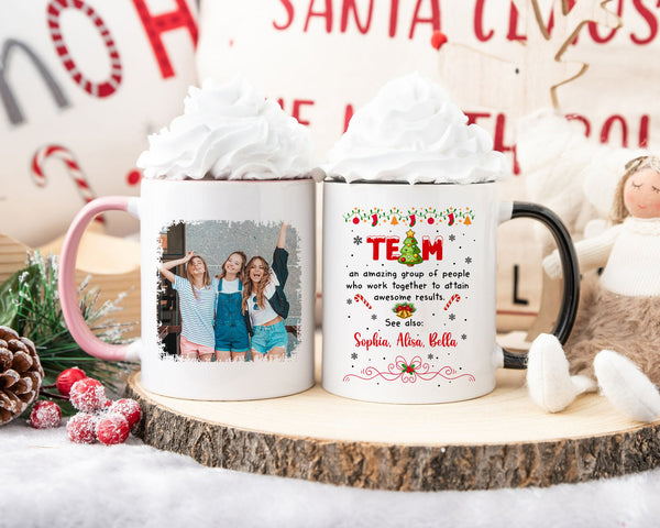 Personalized Best Team Ever Mug, Custom Bestie Team Mug, Team  With Names