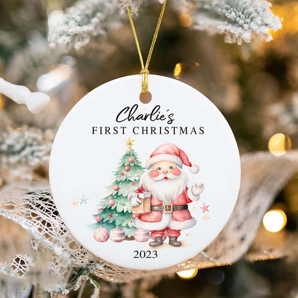 Personalised Baby's First Christmas Decoration | Keepsake Christmas Gift Ornament