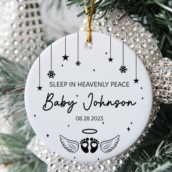 Sleep in Heavenly Peace Ornament, Baby Memorial Ornament