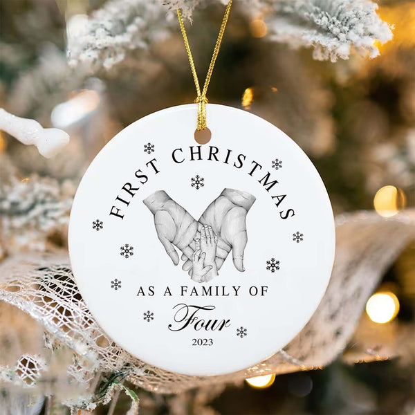 Personalised First Christmas as a Family | Keepsake Christmas Ornament