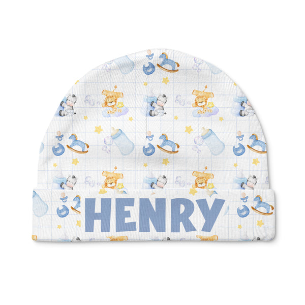 Blue Milk Drunk Personalized Beanie Hat