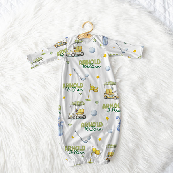 Country Club Cuties Personalized Newborn Sleep Gown
