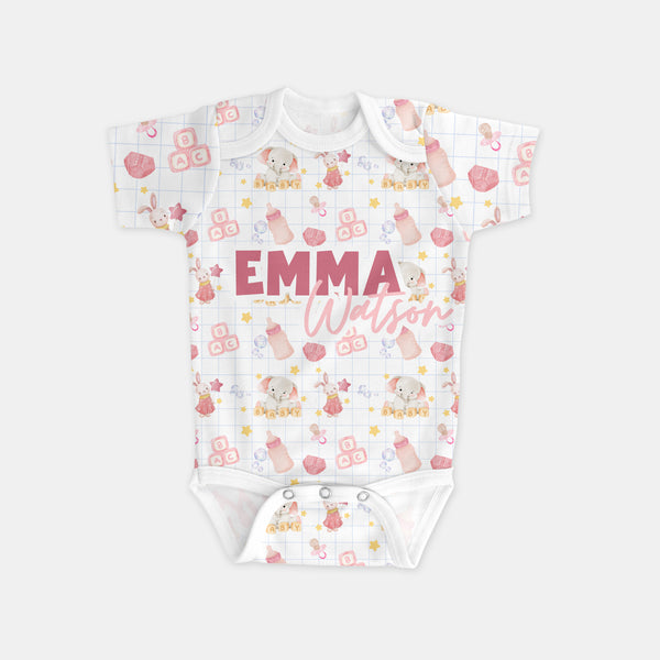 Pink Milk Drunk Personalized Graphic Bodysuit