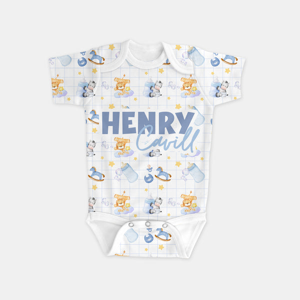 Blue Milk Drunk Personalized Graphic Bodysuit