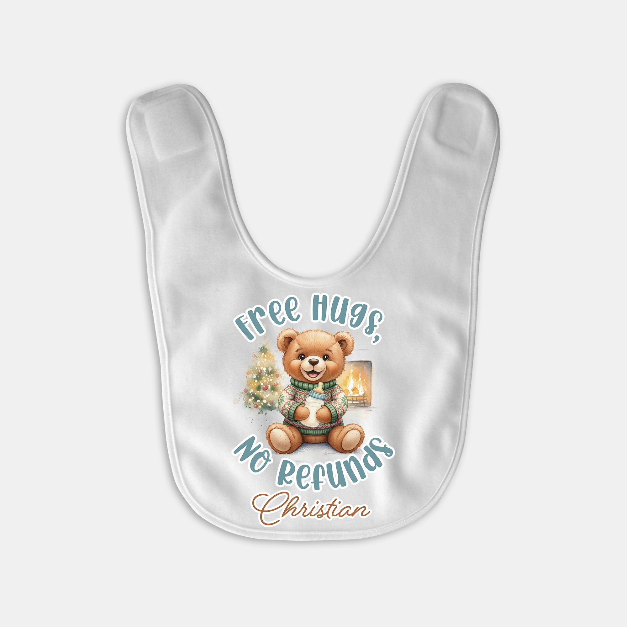 Cozy Bear Personalized Bib