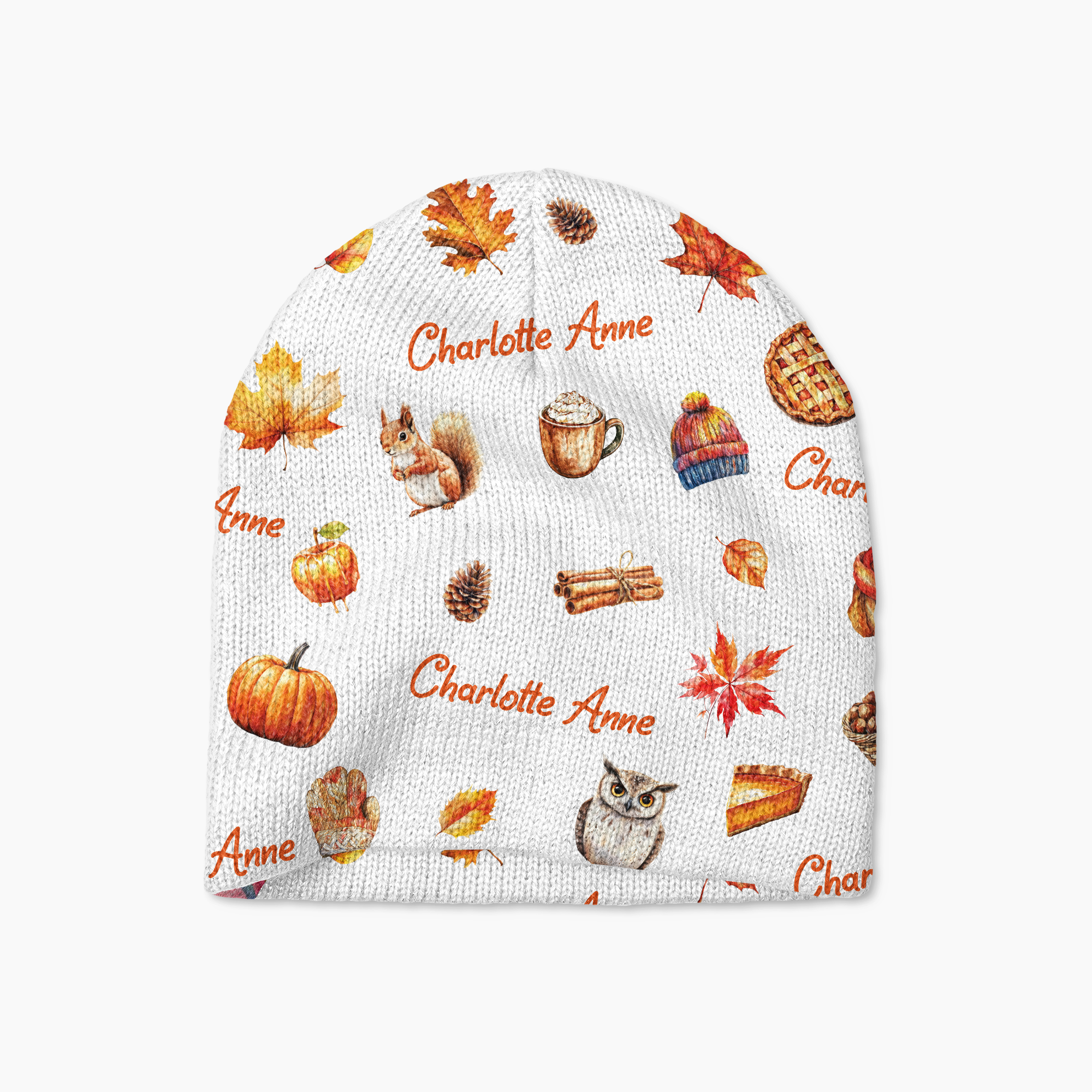 Fall Cottage Personalized Beanie Hat