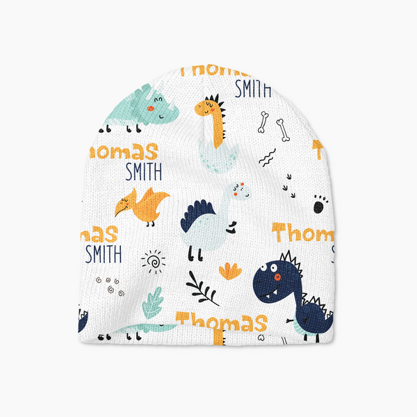 Cute Dinosaur Personalized Beanie Hat