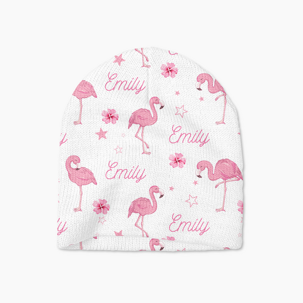Flamingo Personalized Beanie Hat