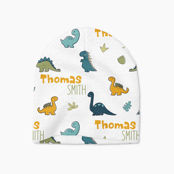 Mini Dinosaur Personalized Beanie Hat