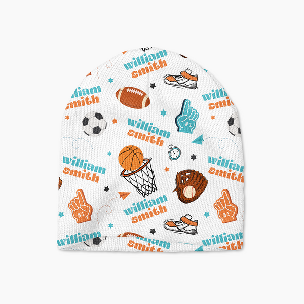 Half Time Personalized Beanie Hat