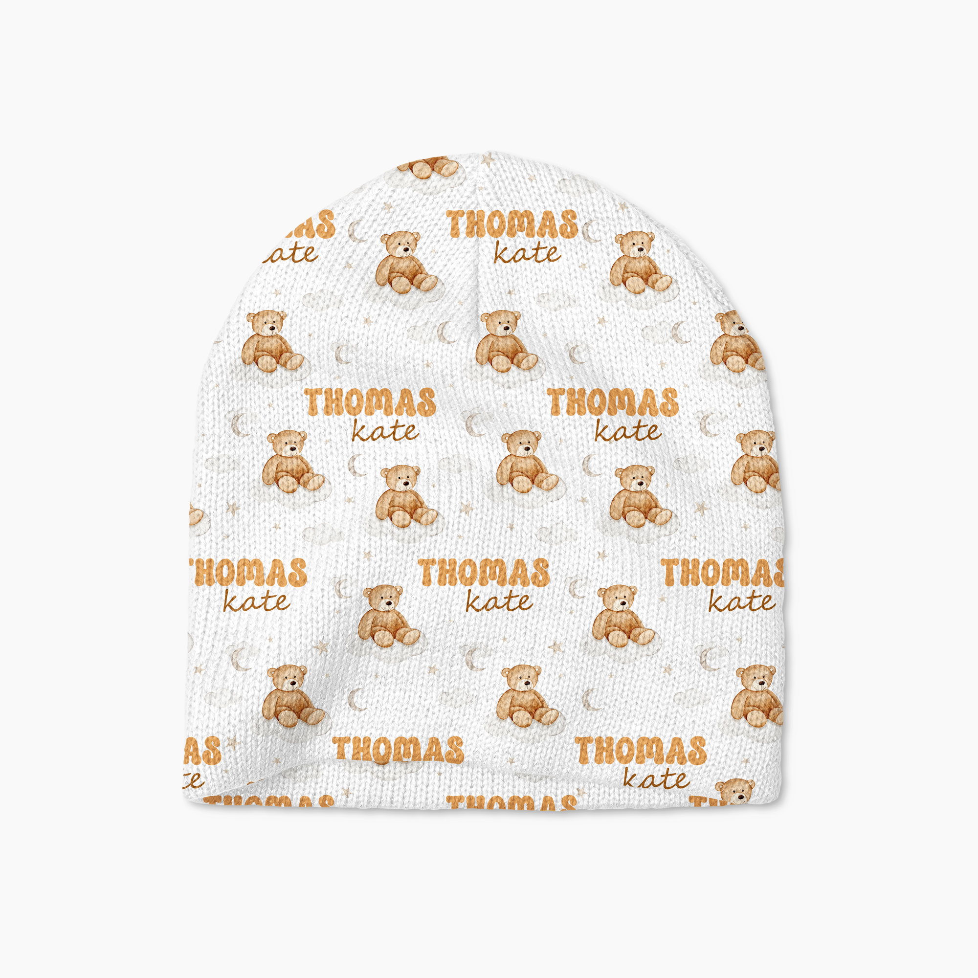 Teddy Bear Personalized Beanie Hat