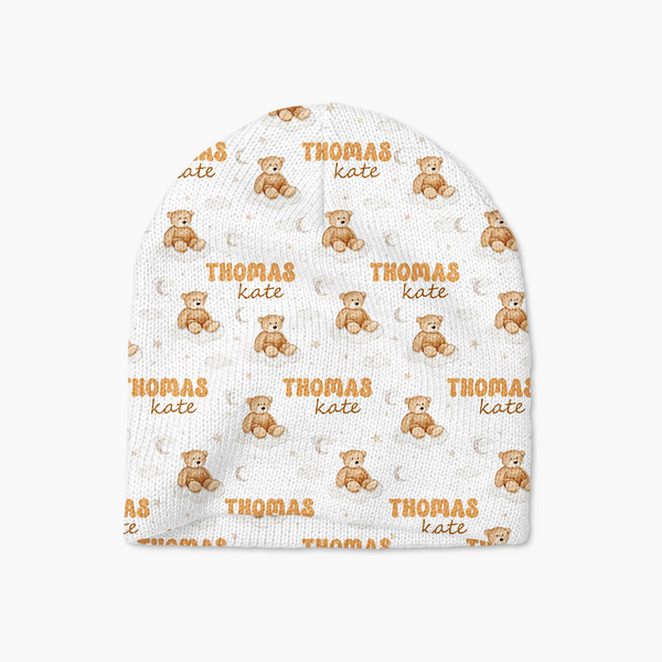 Teddy Bear Personalized Beanie Hat