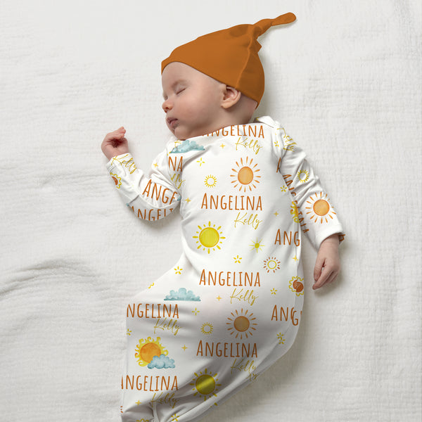 Sunshine Personalized Newborn Sleep Gown