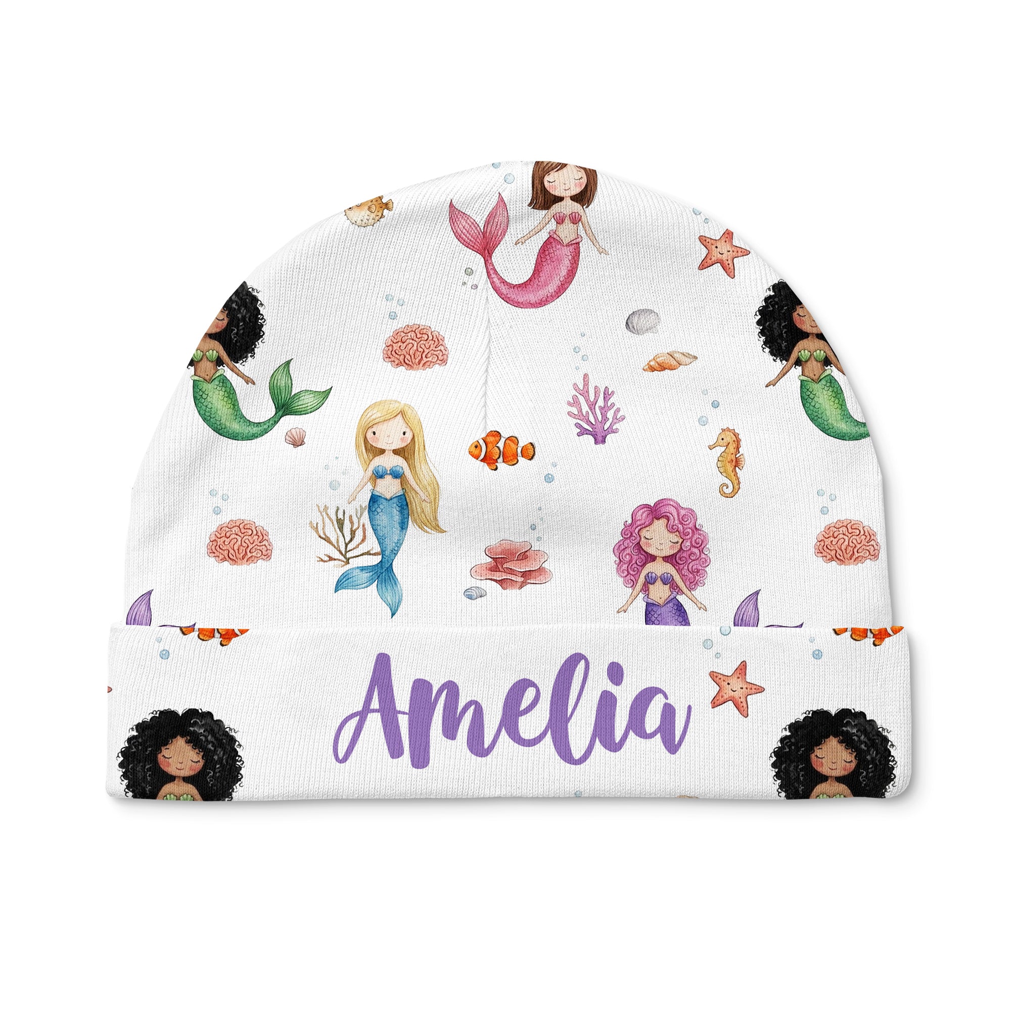 Little Mermaid Personalized Beanie Hat