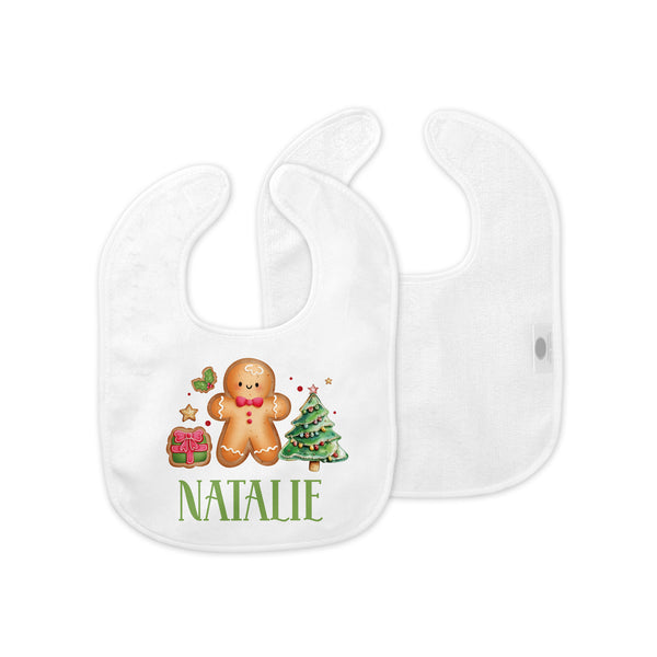Gingerbread Personalized Bib