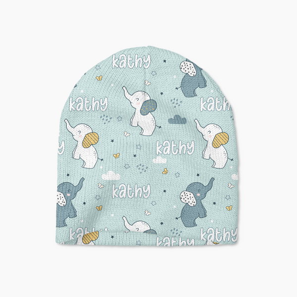 Elephant Personalized Beanie Hat