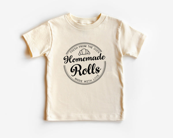 Homemade Rolls Toddler Infant Shirt, Cute Fall Thanksgiving Toddler Baby shirt