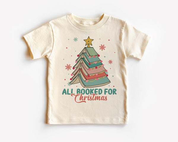 Christmas Book Tree Toddler Shirt, Book Lovers Kid T Shirt