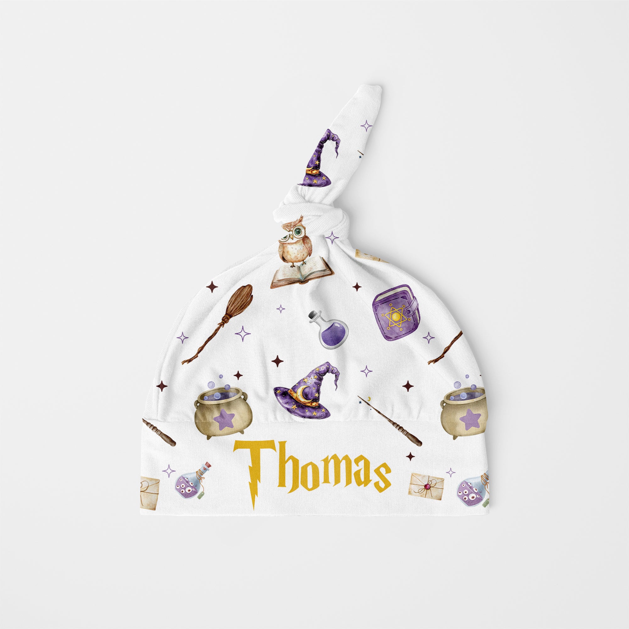Wizard School Personalized Knotted Hat