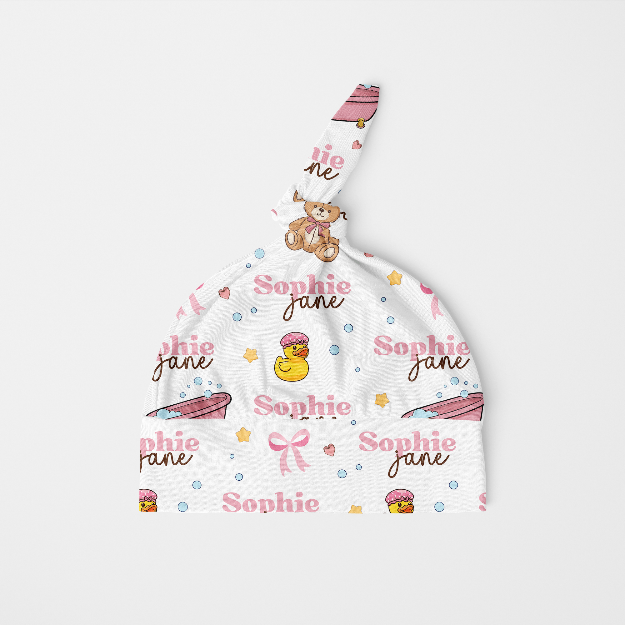 Bathtime Besties Personalized Knotted Hat