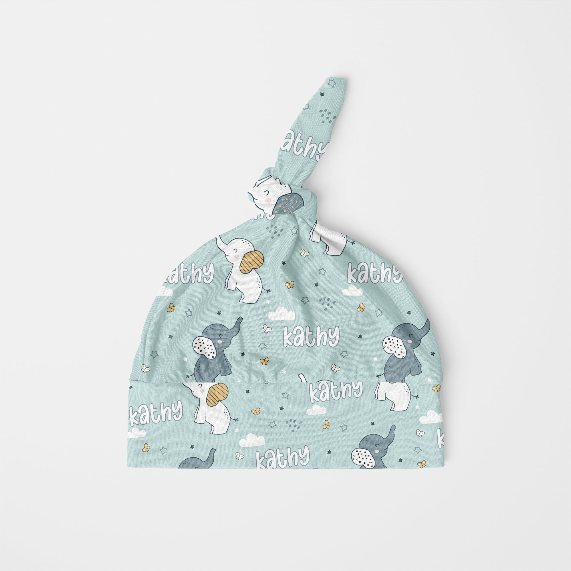 Elephant Personalized Knotted Hat