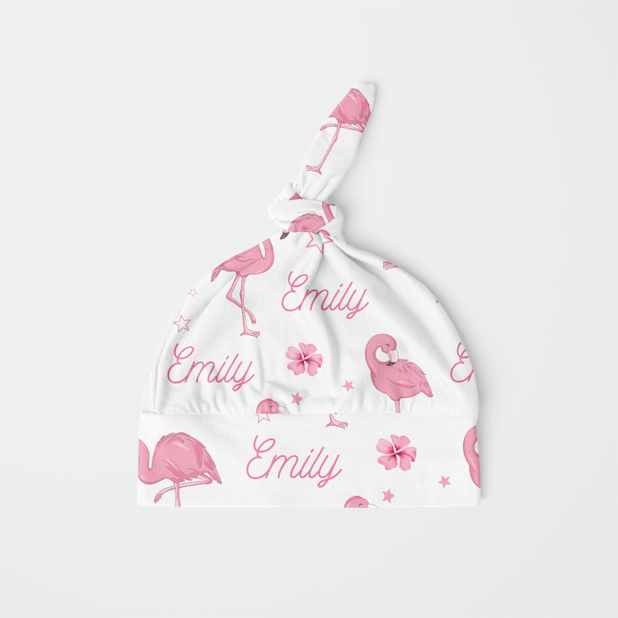 Flamingo Personalized Knotted Beanie