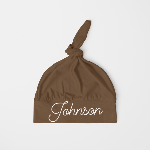 Woodland Animal Personalized Knotted Beanie