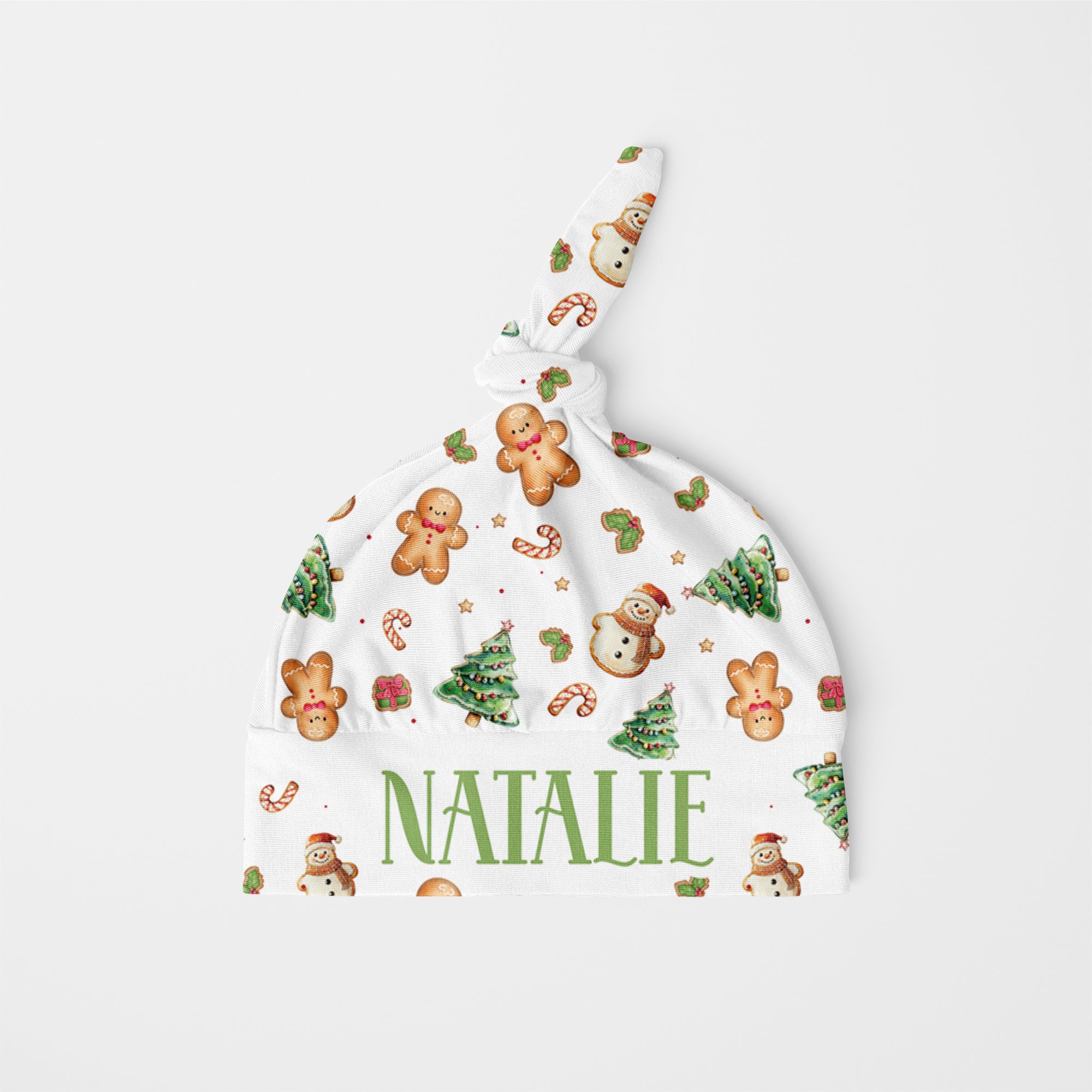 Gingerbread Personalized Knotted Hat