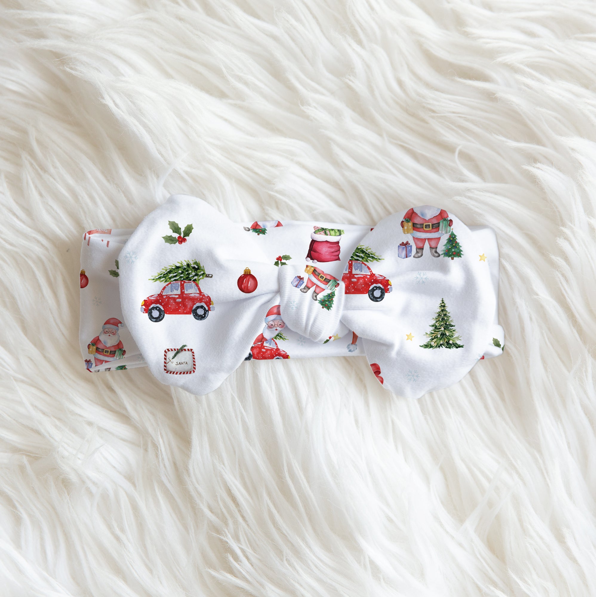 Christmas Day Personalized Bow Headband