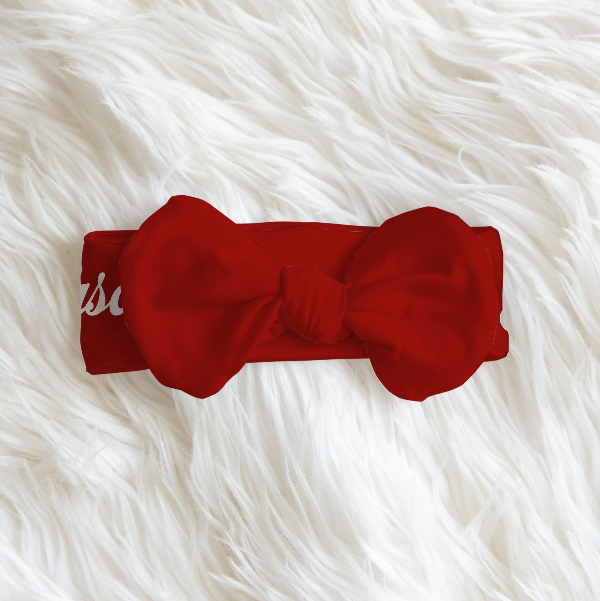 Santa Baby Personalized Bow Headband