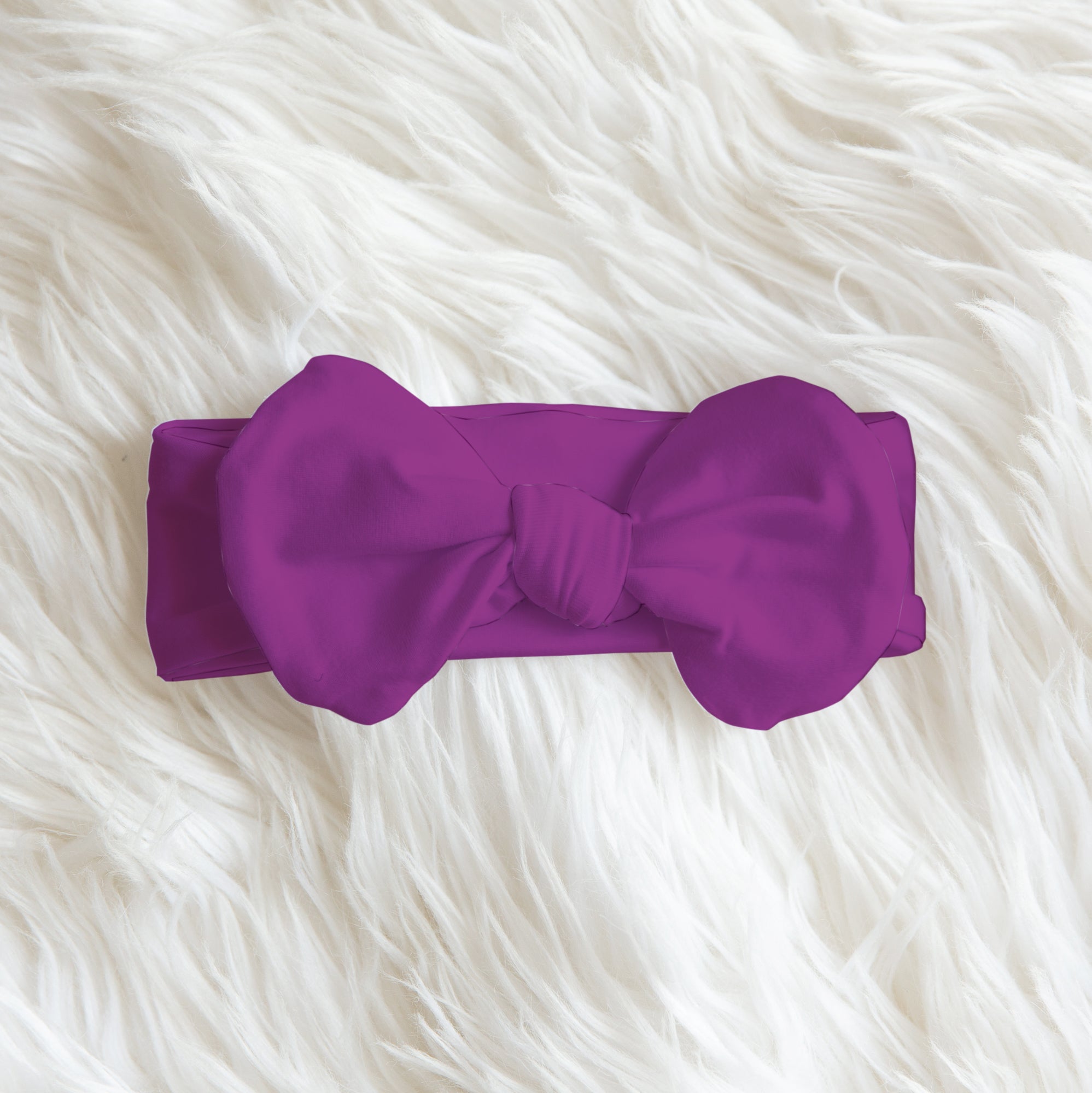 Purple Lilys Personalized Bow Headband