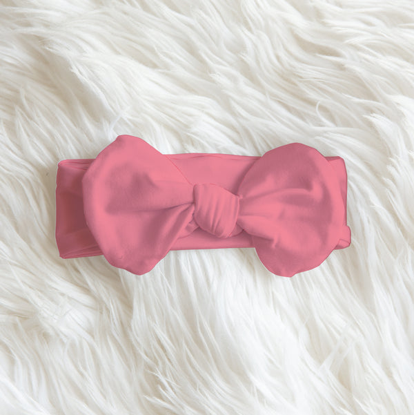 Pink Lilys Personalized Bow Headband