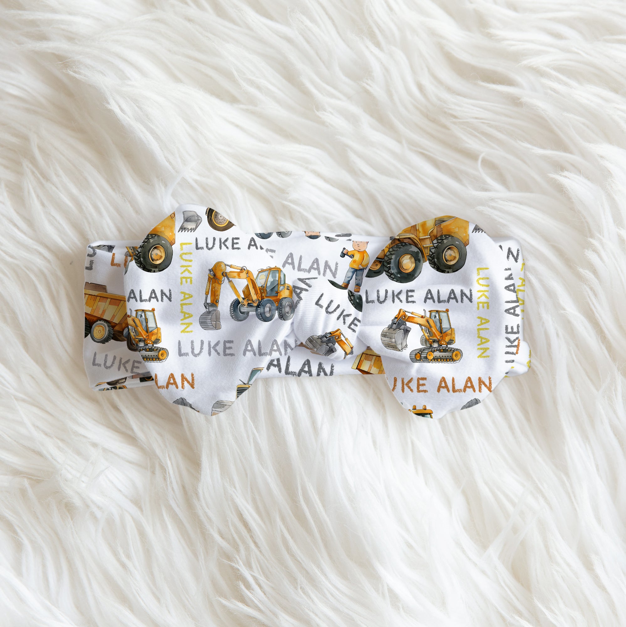 Truck Personalized Bow Headbands