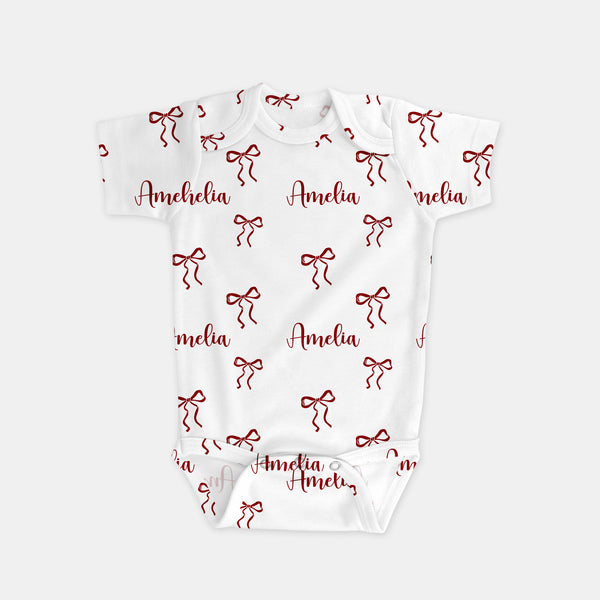Coquette Ribbon Personalized Graphic Bodysuit