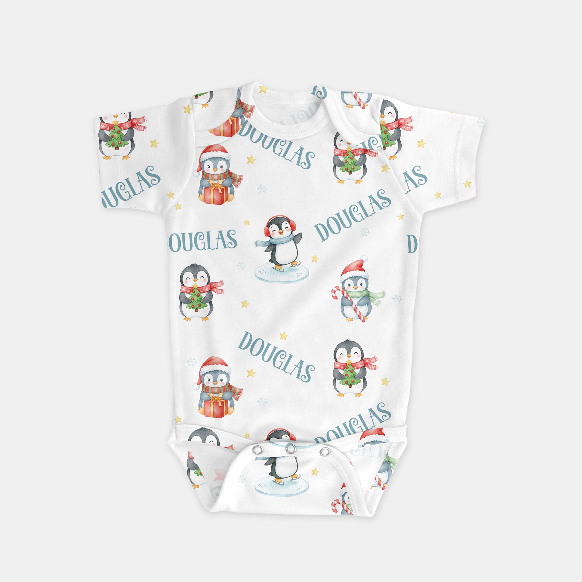 Snow Penguin Personalized Graphic Bodysuit