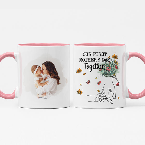 Personalized Our First Mother's Day Mug, Personalized Name Mug For Mom