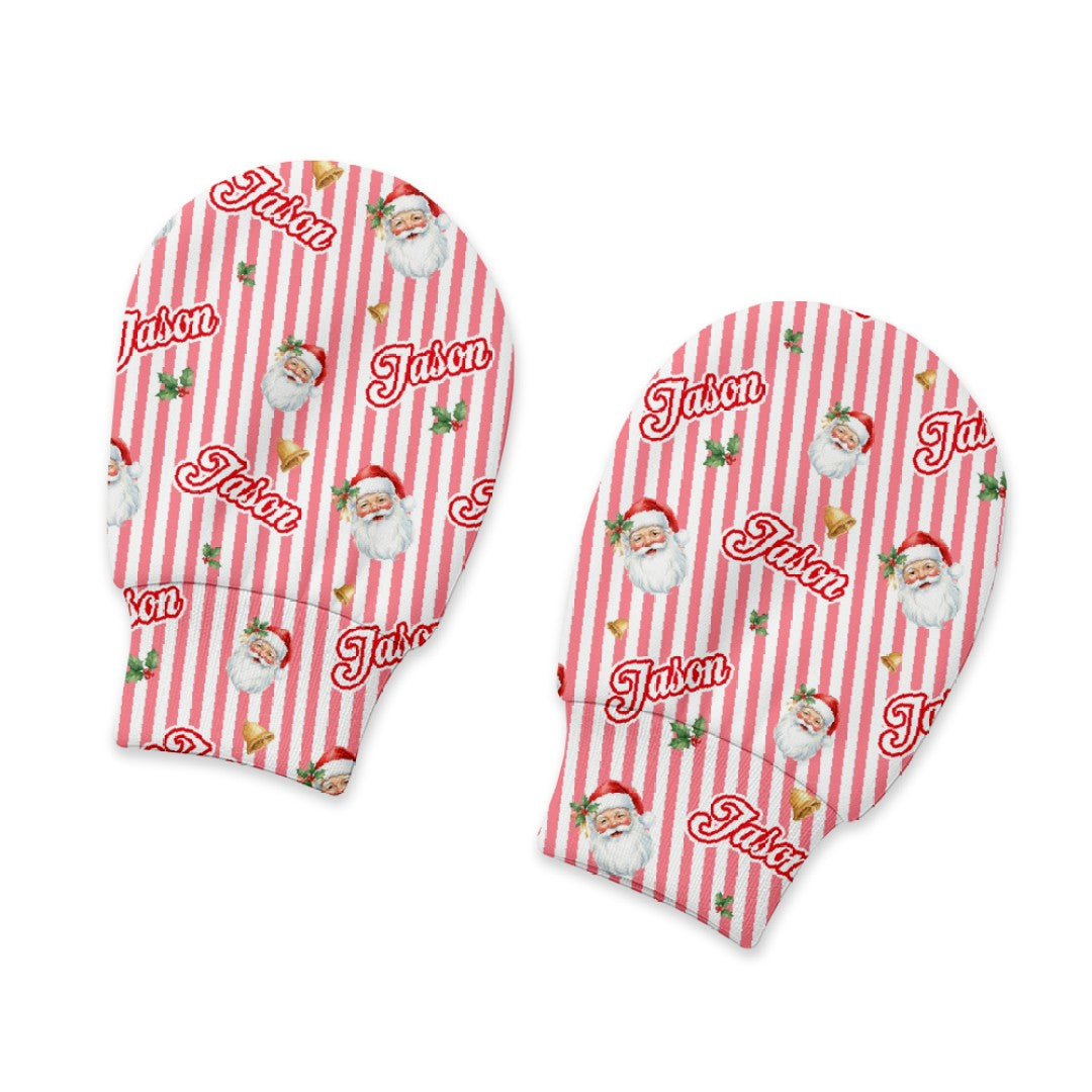 Santa Baby Personalized Baby Mittens