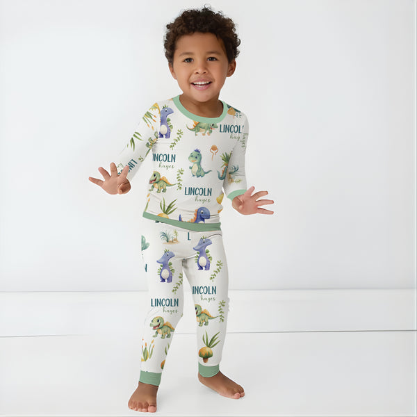 Dinosaur Boy Personalized Pajama Set