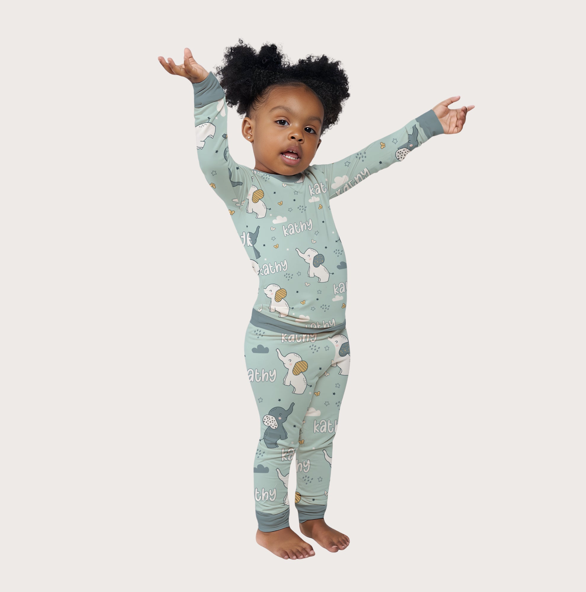 Elephant Personalized Pajama Set