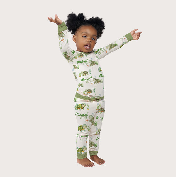 Sea Turtle Personalized Pajama Set