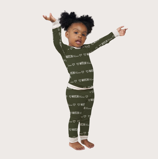 Mono Name Personalized Pajama Set