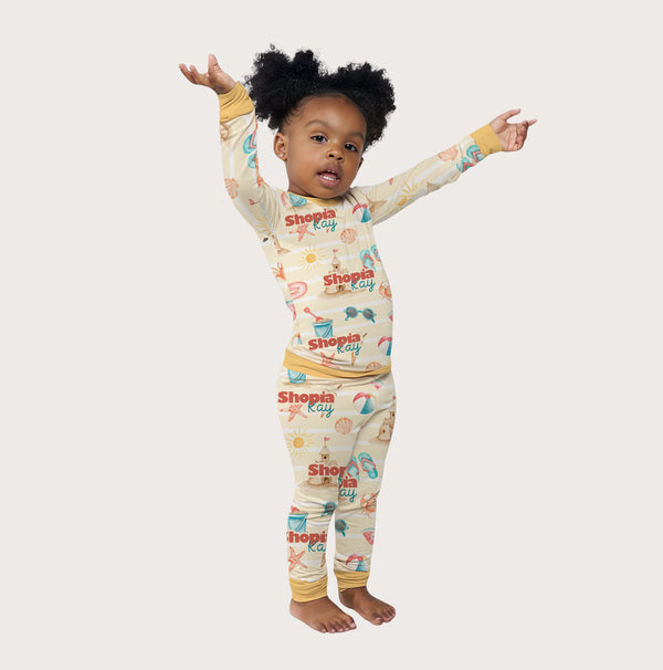 Summer Beach Personalized Pajama Set