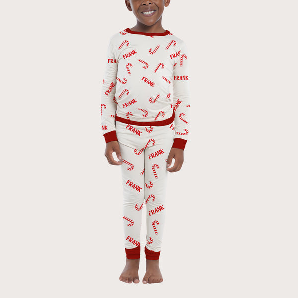 Candy Cane Personalized Pajama Set