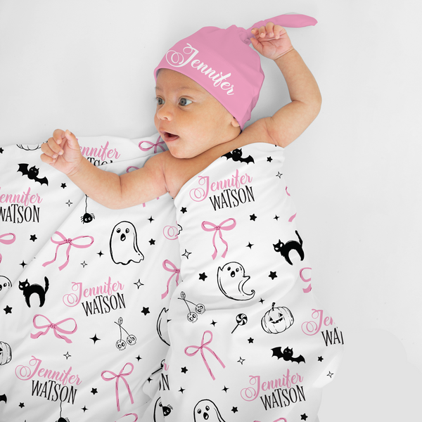 Boo Babes Personalized Swaddle Blanket