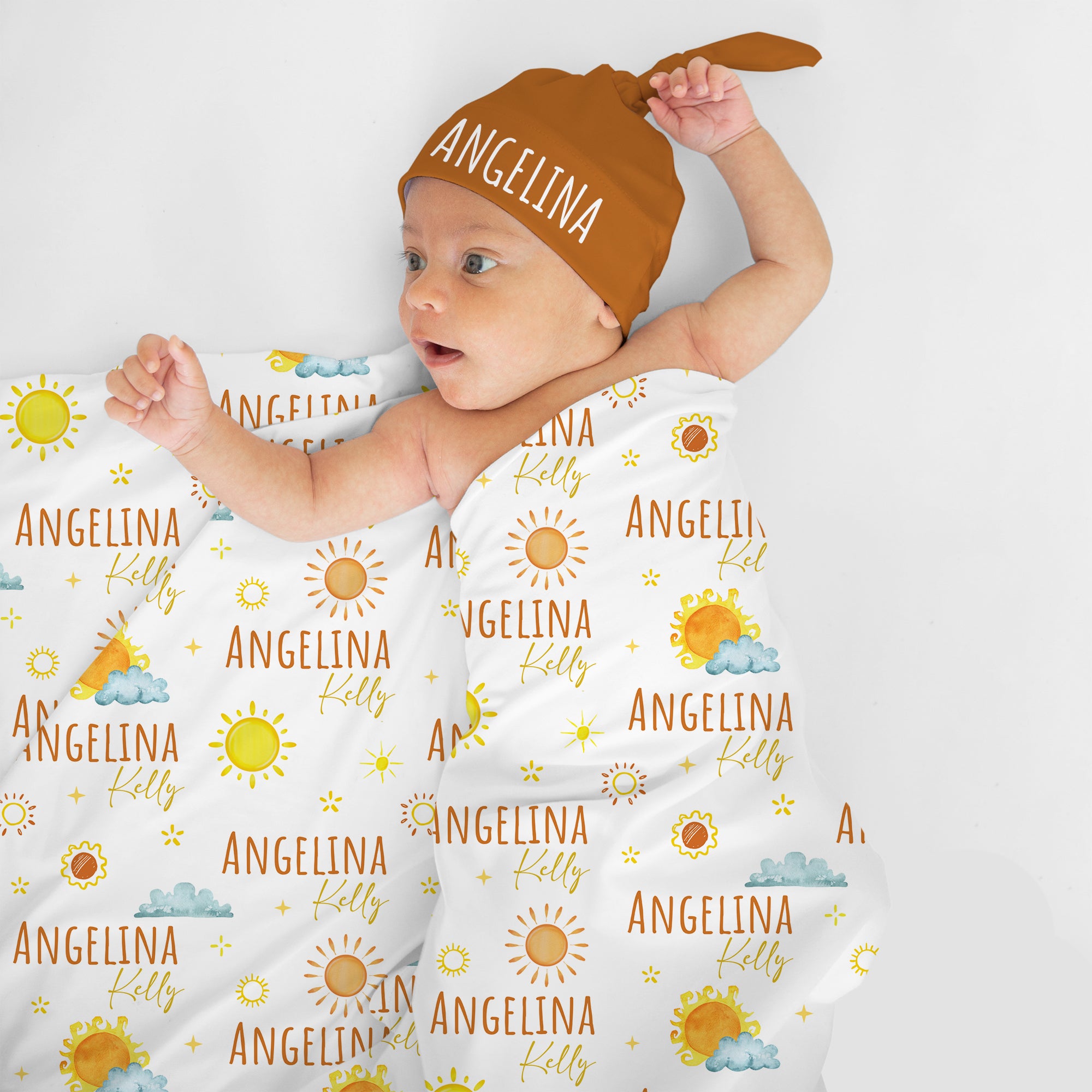 Sunshine Personalized Swaddle Blanket
