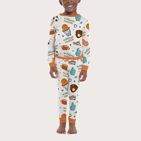 Half Time Personalized Pajama Set